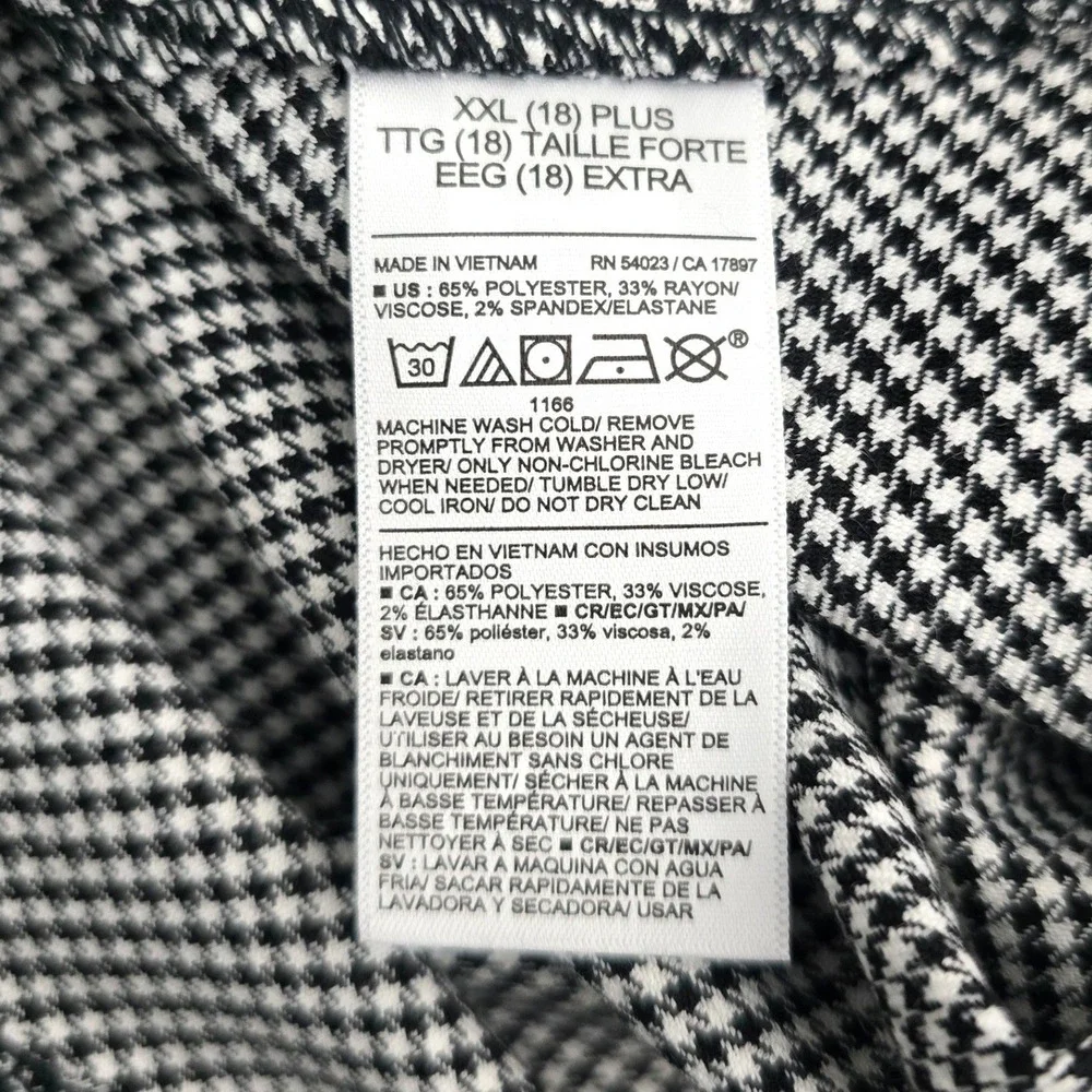 Old Navy Herringbone Pencil Girl Skirt Black White‎ XXL(18) Plus